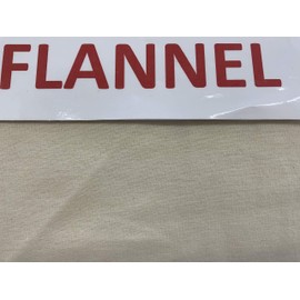 60” Wide 100% Cotton Flannel Natural Double Napped