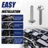 4PCS Car Ignition Coil Bolt,M5×25 Ignition Coil Mount Bolt