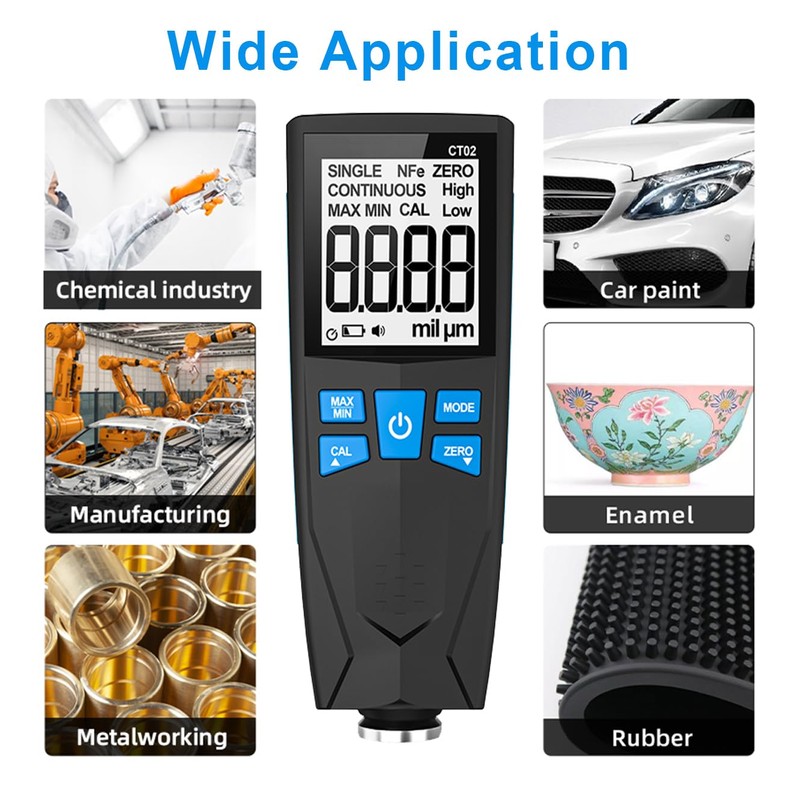 Car Paint Thickness Gauge, Automotive Coating Thickness Gauge Tester, Paint