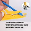 Crimping Tool Kit,Industry Cable Clamp Set - Heavy-Duty Crimping Tool