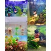 JSUPMKJ 2 Pieces Floating Fish Tank Decorations Lovely Cartoon Character