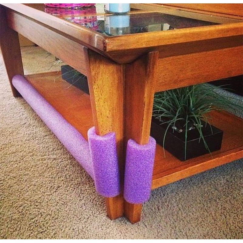 Jumbo Clamp-On Foam Noodles 6 Pack - White