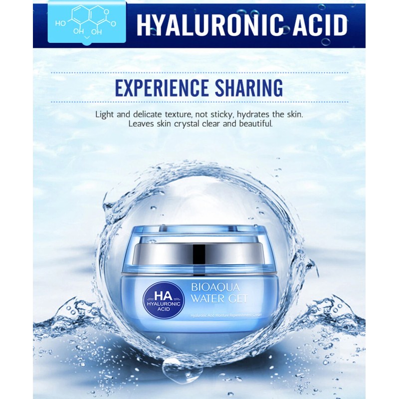 BIOAQUA Water Get Hyaluronic Acid Moisture Replenishment Cream Skin Care