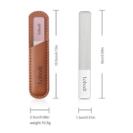 Glass Nail File, Upgraded Nano Glass Nail Polish kit, Used for Shaping, polishing and polishing Natural Nails, fine Crystal Nail File Set, Professiona