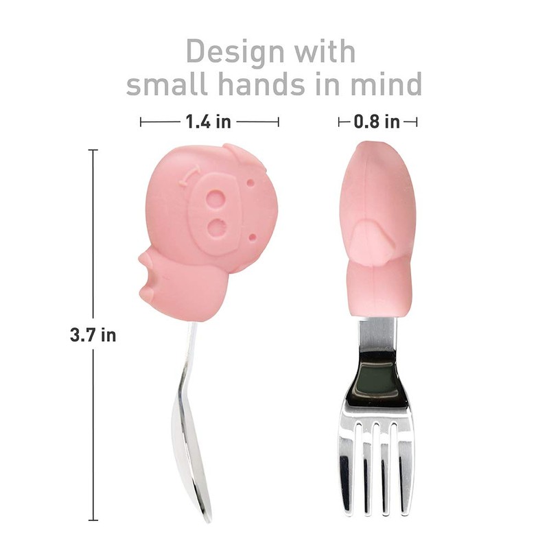 MARCUS & MARCUS MMPG-PG Palm Glass, Spoon & Fork, Lid