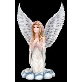 Fantasy Angel Figurine Sarah Praying on Cloud 16 cm Elf Fairy Statue - Simply Heavenly