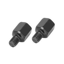 REPAIROCK 2pcs 8mm RH to 8mm RH Black Motorcycle Rearview Mirrors Adapter Bolt Screw Auto Replacement Parts