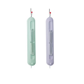 2 Pcs Needle Threader Seam Ripper,2 in 1 Plug-in Needle Threader,Stretchable Seam Rippers for Sewing Needle Threading Tool for Hand Sewing Knitting Craft Quilting Supplies