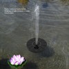 Solar Fountain Low Noise Multi Nozzles Waterproof Floating Fountain for