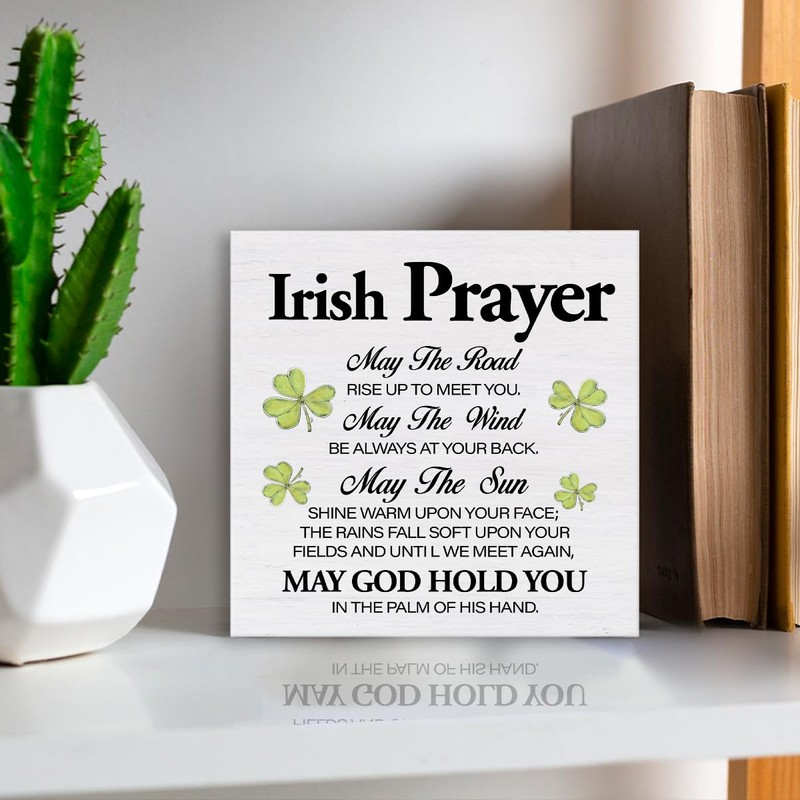 Irish Decor, Irish Prayer Gifts for Men Women, May the