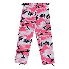 Rothco Kids BDU Pants, Pink Camo, S