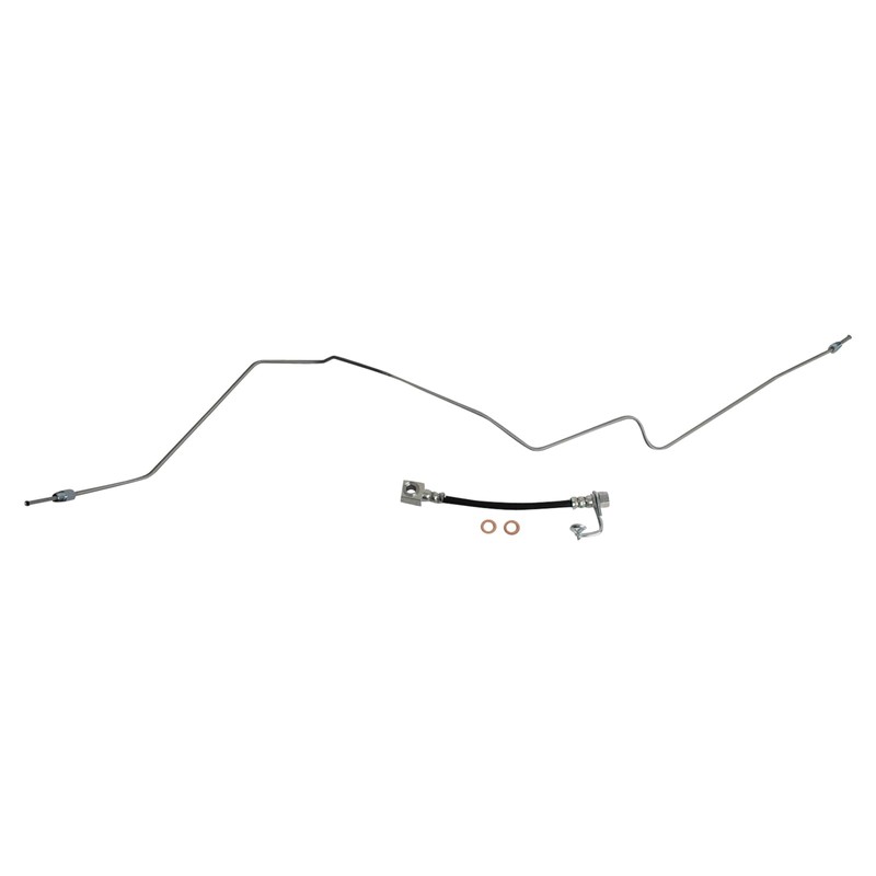 TRQ Rear Right Brake Hose Passenger Side Compatible with 2003-2010