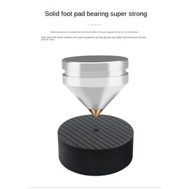 Lyaciomn Carbon Fiber Speaker Isolation 40x10mm Speaker Stand Feet HiFi AMP Parts Speaker Pad