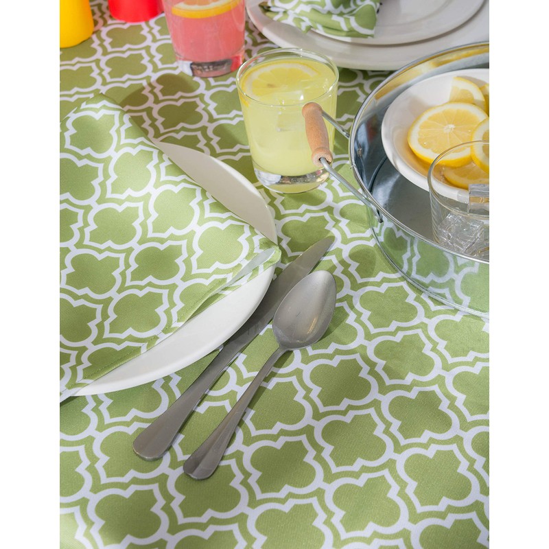 DII 100% Polyester, Spill Proof and Waterproof, Machine Washable, Tablecloth