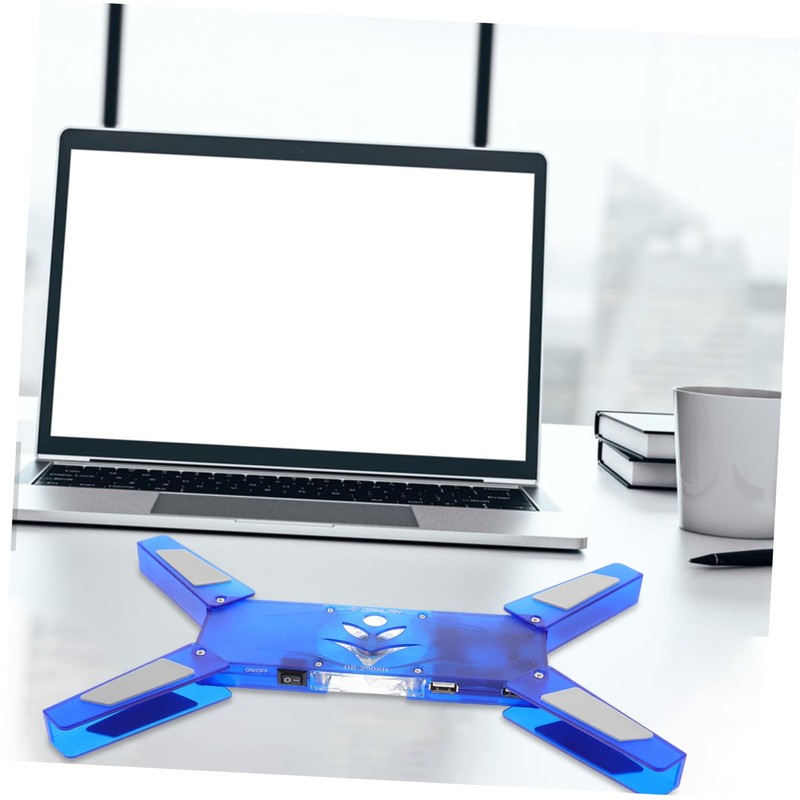 CAXUSD Laptop Cooling Pad with LED Light Foldable Laptop Stand