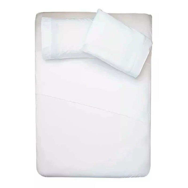 Tesso Juego De Sabanas King Size Ultrasoft Microfibra Blanco Diseño