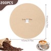 200 Count Percolator Coffee Filters, 3.75 Inch Natural Unbleached Disposable