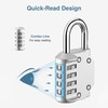 Puroma 1 Pack Combination Lock for Locker 4 Digit Outdoor