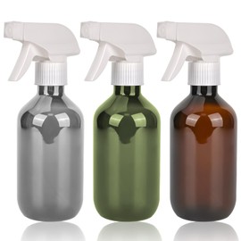 MJFENDAI 3 Stk 300 ml Sprühflaschen, Zerstäuber Sprühflasche, Wassersprühflasche zum Befüllen mit Verstellbare Sprühkopf, Kunststoff Zerstäuber für Hausreinigung, Garten, Pflanzen, Blumen, Haare