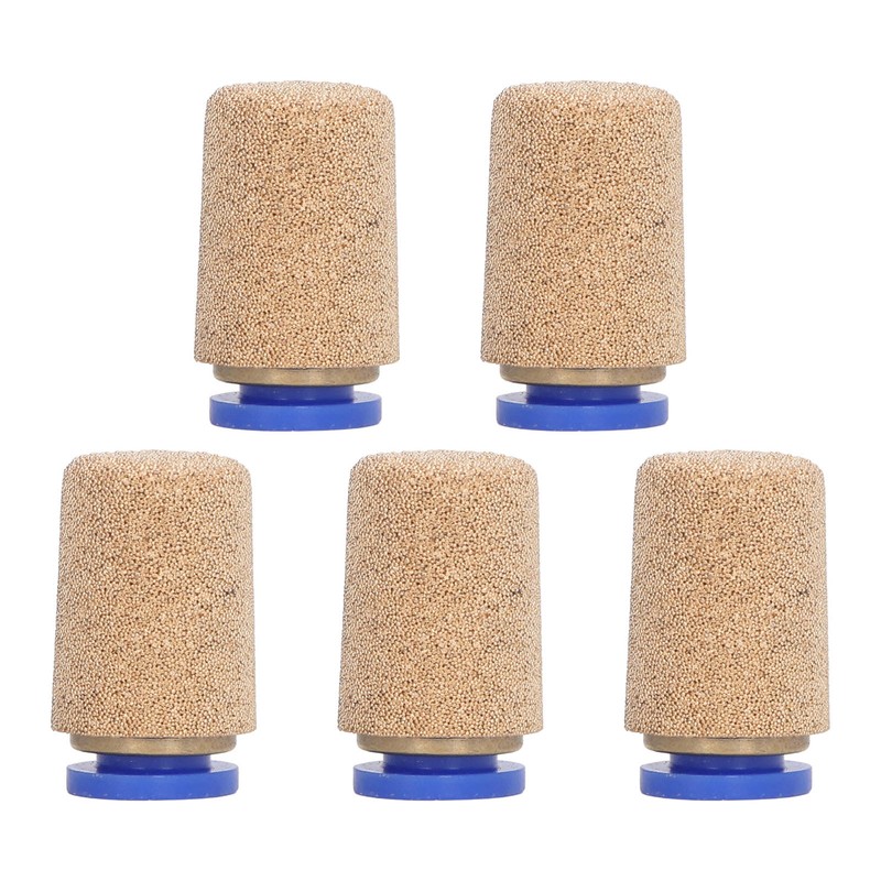 5Pcs Pneumatic Exhaust Muffler Pipe Connection Noise Filter Brass Silencer
