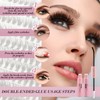 MOTIBACK 400pcs 40D lash extension set (Pink)
