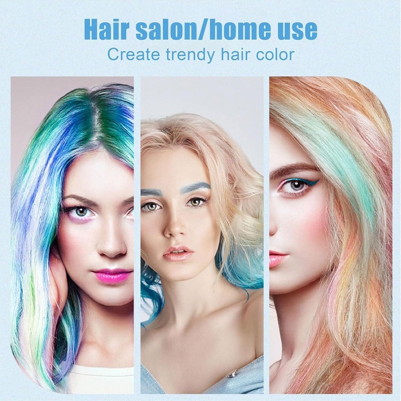 EORPAVU Highlight Foil Bleach Powder Set Hair Dye Cap Reusable