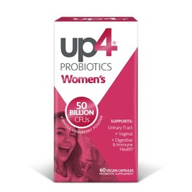up4 Probiotics Mujer 50 Billones CFU - Tracto Urinario, Vaginal y Digestivo - 60 Cápsulas Veganas                                                     
