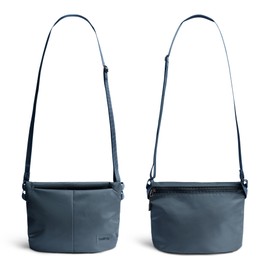 Bellroy Laneway Sacoche (versatile crossbody bag/side bag that sits flat, slimline travel pouch for passports plus phone and small essentials) - BlueSteel