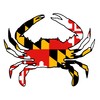 Maryland Crab Sticker ( 7 x 5.5 ) MD State