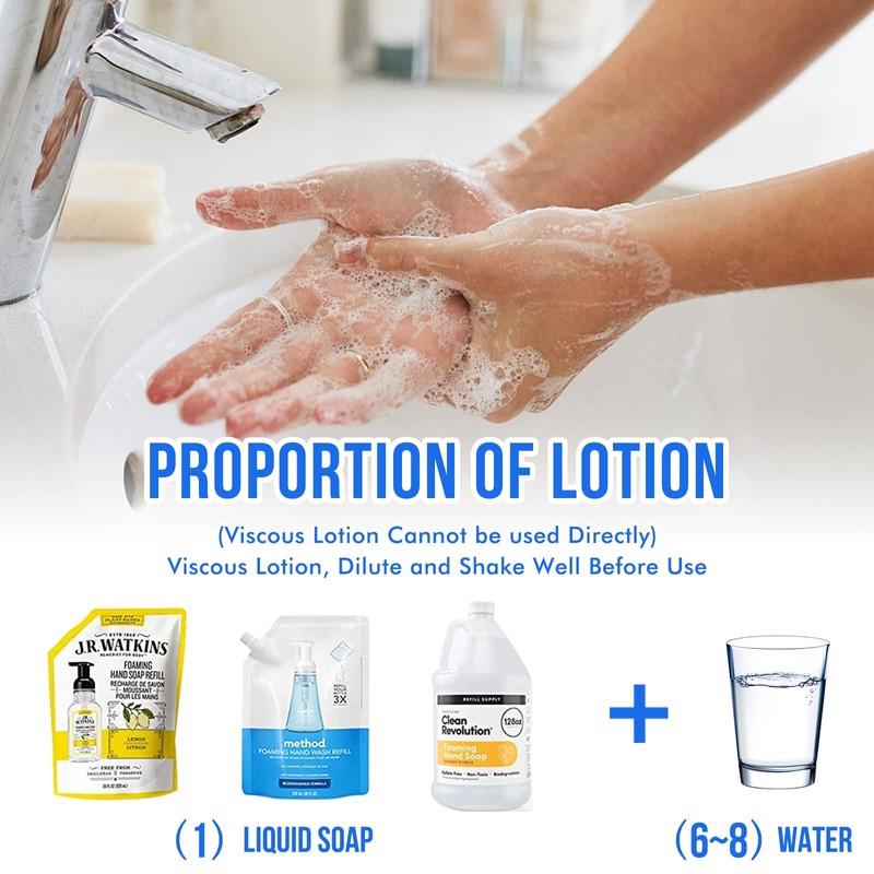 FAYIBUY Automatic Soap Dispenser 3 Levels Adjustable 300 ml Wall