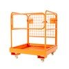 1200lbs Forklift Safety Cage with 4 Wheels, Heavy Duty Collapsible