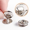 Willrain Sewing Snaps,120 Sets 8 mm and 10 mm,Black and