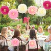 Paper Flowers Decorations, Kaluofan 16 PCS Paper Pom Poms Decorations