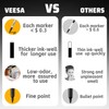VEESA Permanent Markers Black Bulk, Fine Point, 100 Pack Permanent