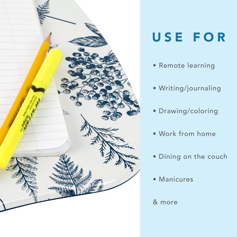 LAPGEAR MyStyle Portable Lap Desk with Cushion - Blue Garden