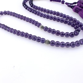 beirunde Tasbih Tesbih Islamic 99 Prayer Beads, Muslim Islam Subha Sebha Worry Beads, Allah Mohammed Ramadan Rosary, Misbaha Masbaha Tasbeeh Sibha Beads, Purple Glass Beads