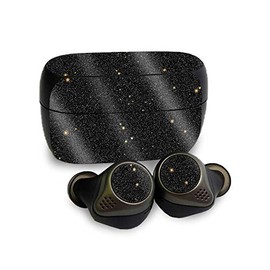 MightySkins Glossy Glitter Skin Compatible with Jabra Elite 85T - Deep Space | Protective, Durable High-Gloss Glitter Finish | Easy to Apply, Remove, and Change Styles | Made in The USA