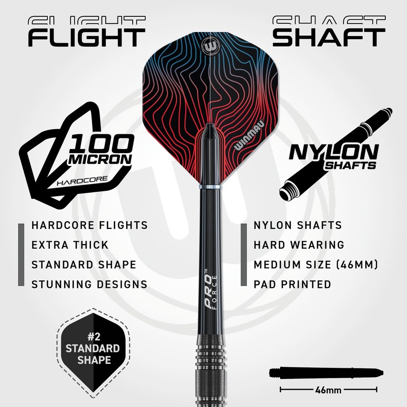 WINMAU Solaris Pro Specialist Tungsten 21 Gram Steel Tip Darts