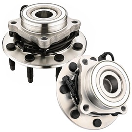 JLEO 4WD 515058 (Pair) Front Wheel Bearing and Hub Assembly Fits for 01-06 Chevy Silverado,for Chevy Avalanche Suburban,for GMC Sierra Yukon XL,for Hummer H2