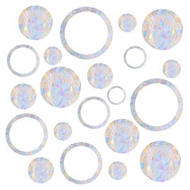 Pack of 45 Prism Window Stickers, Suncatcher Stickers, Antibird and Anti-Collision Window Stickers, Sun Catcher Stickers, Window Stickers, Spring for Stops Birds, Door Window, Dining Room, Bedroom