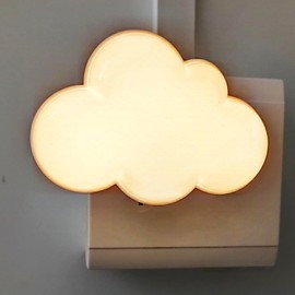 AUSAYE 4Pack Sensor LED Night Light Plug in Lamp Cloud Night Light Mini Pretty Night Lights for Adults Kids NightLight White