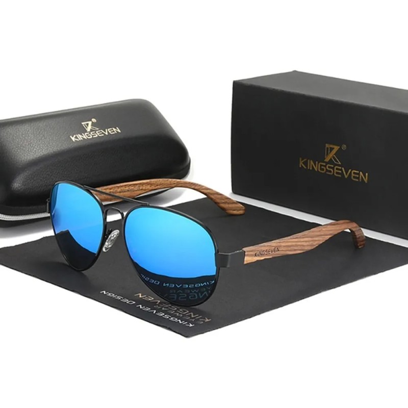Gafas De Sol Polarizadas De Madera Hechas A Mano Kingseven