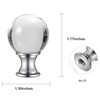 Akahttbn 2 Pack Lamp Finials Glass Crystal Ball, Lamp Finials
