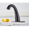 HHOOMMEE Electronic Automatic Sensor Touchless Bathroom Sink Faucet (Black)