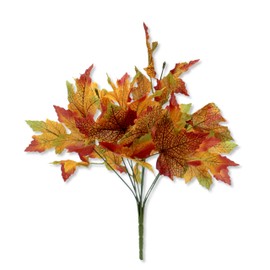 DARO DEKO Artificial Plant Shrub Leaf Frond Bouquet Maple Leaves 22 x 38 cm