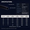Black Braided Vinyl Tubing 5/8" - 10ft High Pressure Reinforced