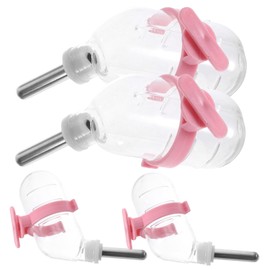 CORHAD 4Pcs Automatic Water Feeder for Hamsters Hanging Drinking Bottles with Leak Design Pet Cage Accessories for Animals