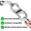 KeySmart 5 Pack Quick Disconnect Key Carabiners - Quick Release