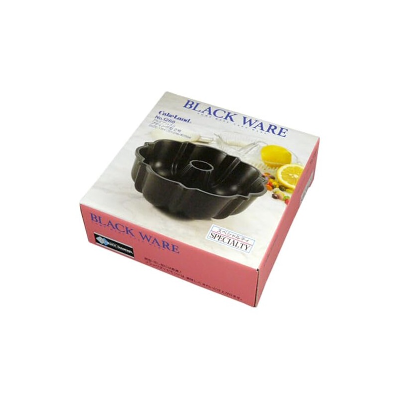 タイガークラウン(Tiger Crown) ケーキ型 黒 159×54mm Blackプティング型2号 アルミダイカスト フッ素加工 耐熱250度 1268