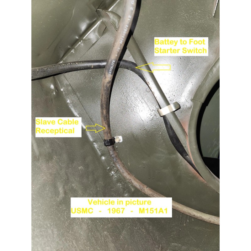 M151 M151A1 M151A2 MUTT - Positive & Neg Battery Cable